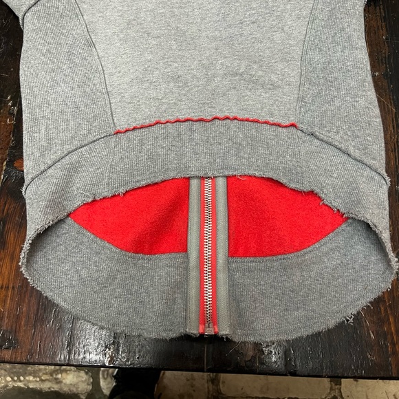 Lululemon jacket hoodie grey orange size 8 - Picture 10 of 11